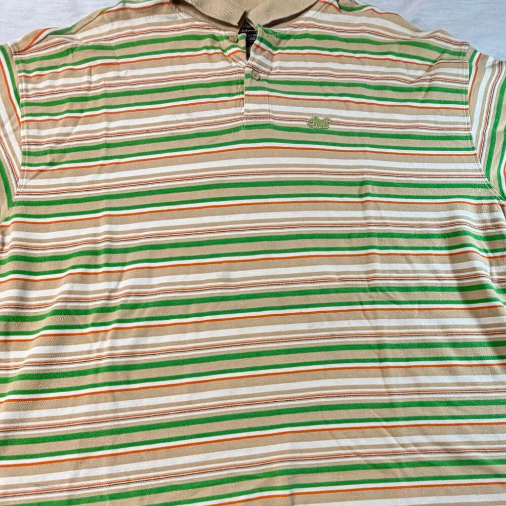 Drunk Monkey Striped Polo Shirt
